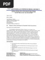 Montebello USD respond's to request for state audit