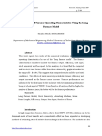 The Investigation of Furnace Operating Characteristics Using the Long Model Furnace