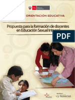 Propuesta Para La Formacion de Docentes en ESI