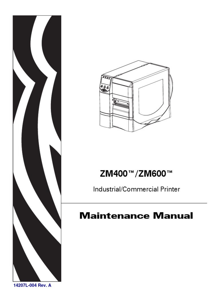 ZM400_ZM600_Service_Manual_14207L-004 | Trademark | Copyright