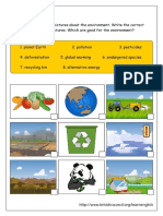 Kids Print Environment Vocabulary