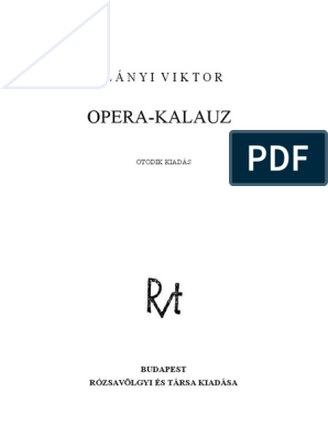 Lanyi Viktor Opera Kalauz