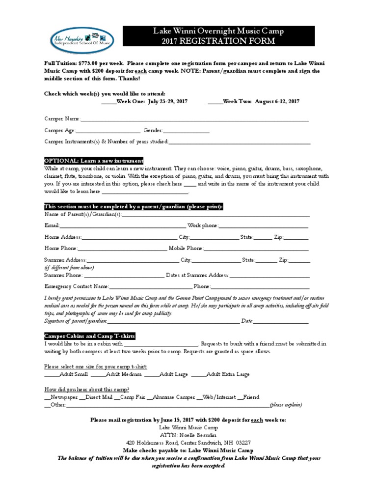 LWRegistration 2017 PDF | PDF | Musical Instruments | Jazz Music