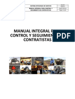 Manual Integral para Control y Seguimiento de Contratistas Drummond Ltd.