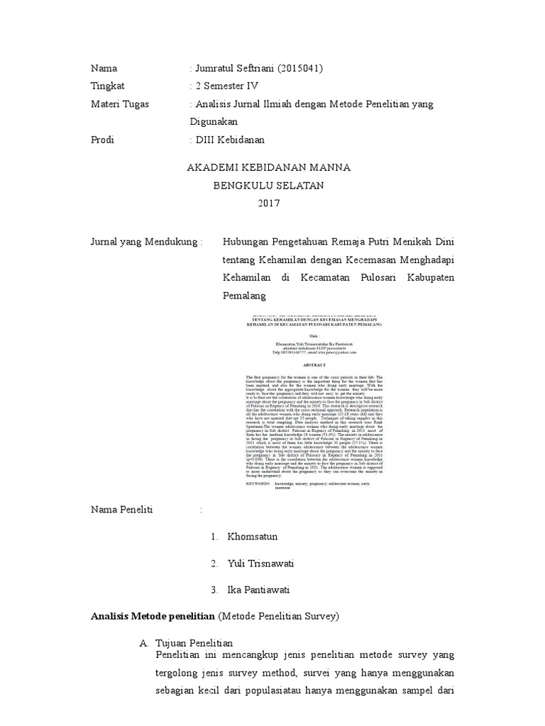 Analisis Jurnal Pdf