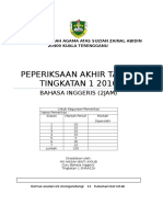 Ujian Akhir Tahun Bi 2016