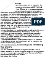 Activating and Inhibiting Chakras with Prana