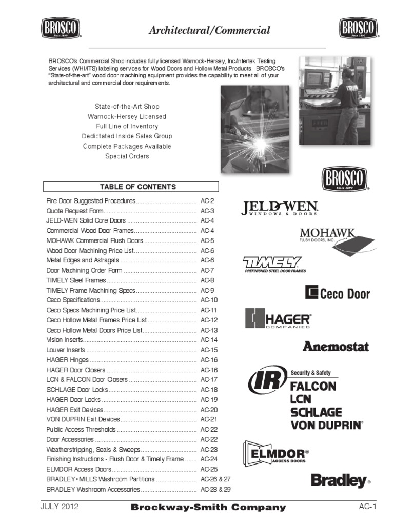 Brosco 2012 | PDF | Door | Building Technology