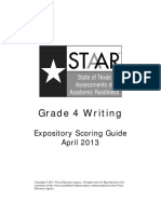 Staar g4 Write Expository ScorGde Apr13