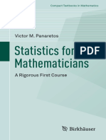 Statistics For Mathematician
