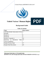 Bitsmun 2017 Goa - Study Guide - Unhrc