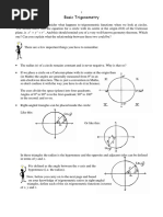 Basic Trigonometry Notes