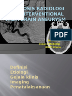 Diagnosis Radiologi Brain Aneurisma