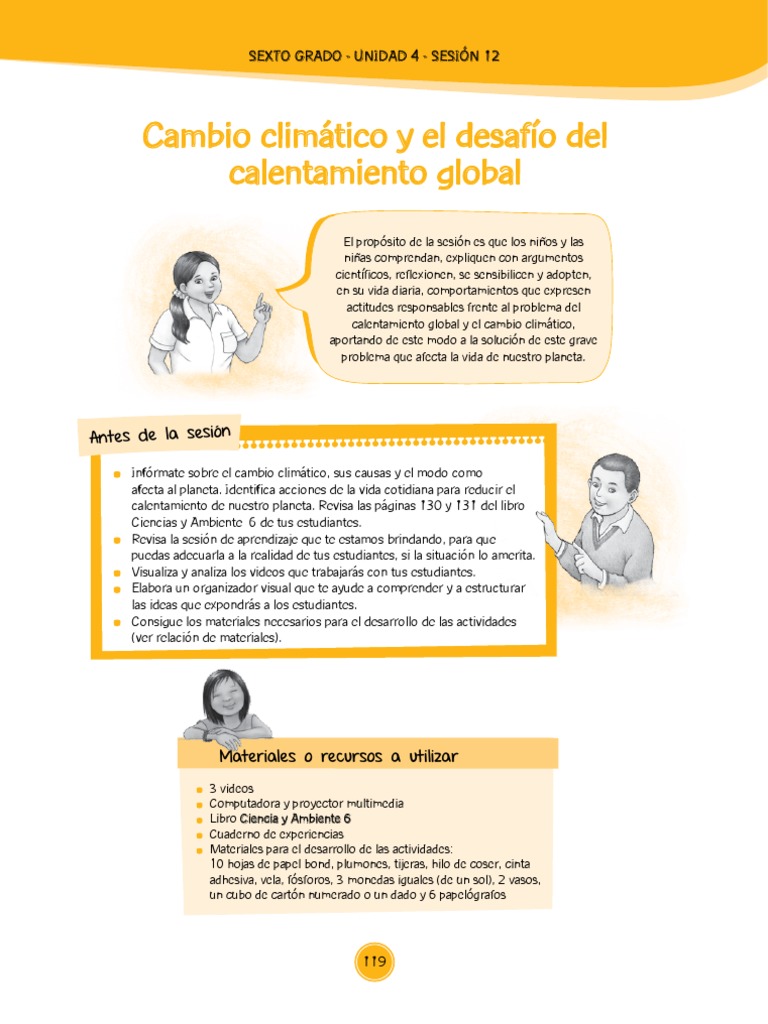 Actividades sobre el Calentamiento Global | PDF | Clima | Cambio climático