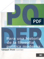 El Poder. Para Una Historia de La Filosofía Política Moderna_Giuseppe Duso (Coordinador)