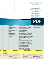 Kritik Riset Jurnal Penelitian