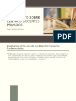 Reglamento Sobre Centros Docentes Privados