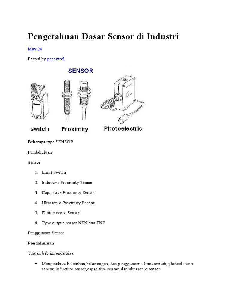 Simbol Inductive Proximity Sensor | PDF | Sains & Matematika ...