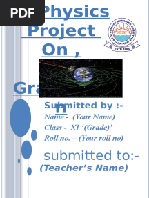 Physics Project CBSE-XI