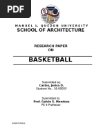 Basketball: School of Architecture