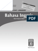 Kunci Jawaban PR Bahasa Inggris 11A - Revisi BP