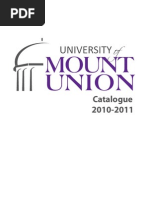 Download University of Mount Union Catalogue 2010-2011 by University of Mount Union SN34115080 doc pdf