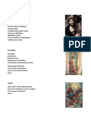 Padre Nuestro, Ave Maria y Gloria en Latin | PDF