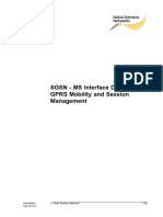 SGSN - MS Interface Description, GPRS Mobility and Session Management