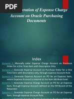 Automatic Generation of PO - Expense Account