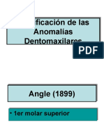 Clasificación de Las Anomalías Dentomaxilares