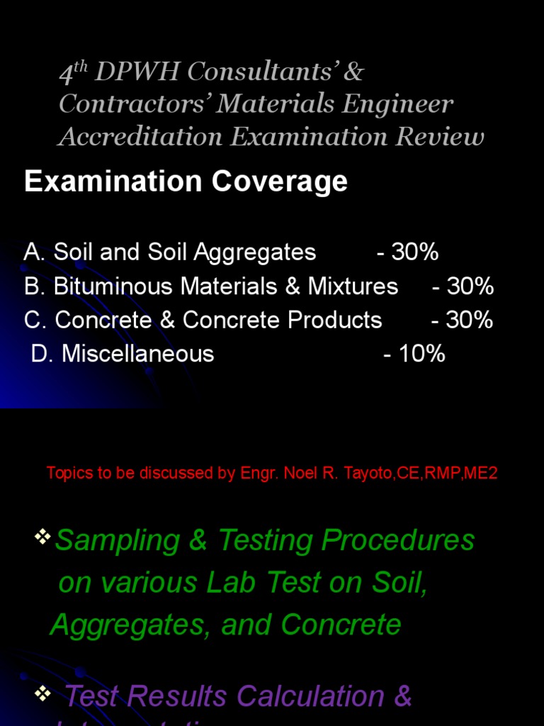 Sampling Testing Procedures Pdf Concrete Soil