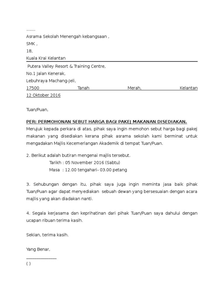 Contoh Email Minta Quotation Free Excel Quotation Templates Prepare - Riset