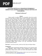 Tugas Akhir-TINJAUAN ANALISIS SISTEM PEMBERIAN KREDIT PADA 