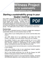 Starting A Sustainability Group