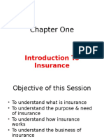 Insurance Chapter One