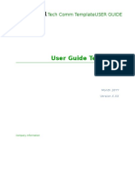 User Guide Template