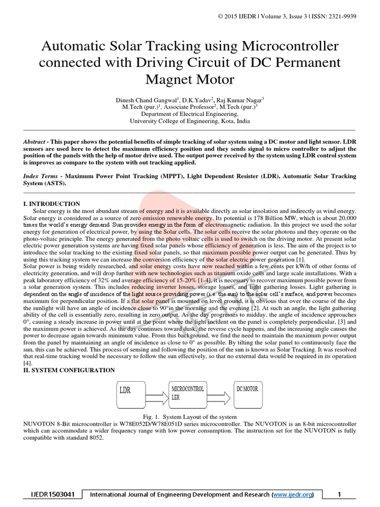 Ijedr1503041pdf Solar Energy Photovoltaics