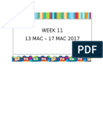 Week 11 13 MAC - 17 MAC 2017