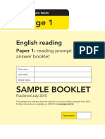 Sample Ks1 Englishreading Paper1 Promptanswerbooket