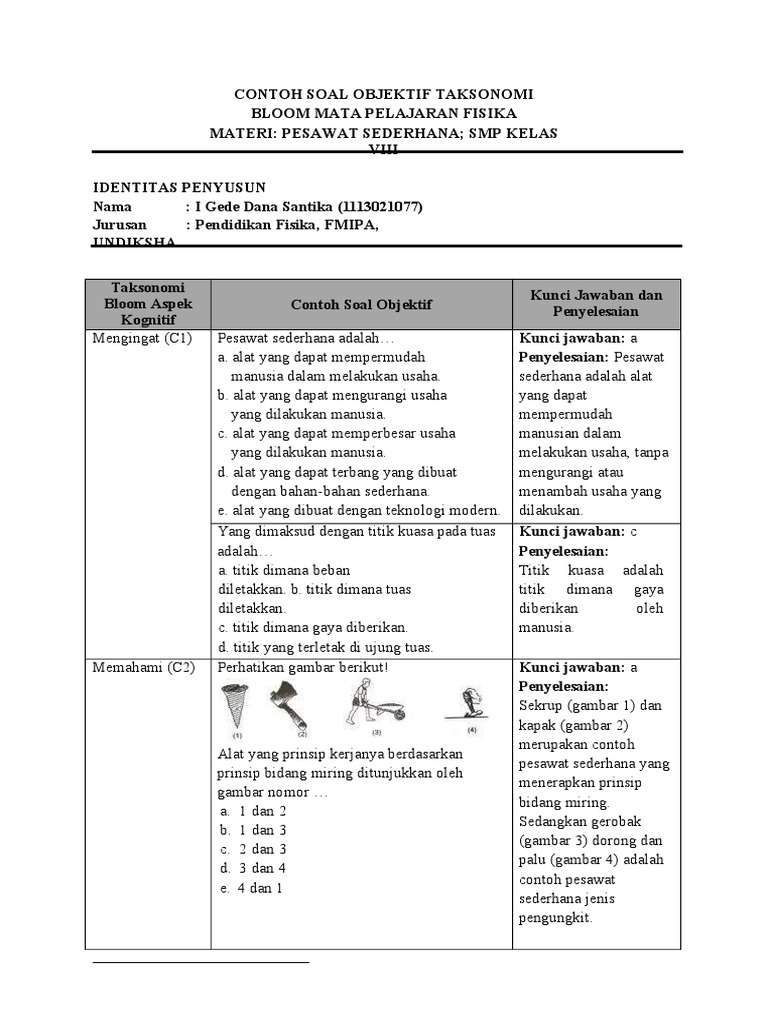 25++ Contoh Soal Bahasa Indonesia Ranah Kognitif - Kumpulan Contoh Soal