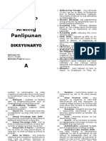 Araling Panlipunan Dictionary