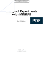 Mathews Paul G. Design of Experiments With MINITAB PDF