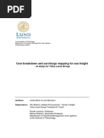 Cost Breakdown and Surcharge Mapping for Sea Freight