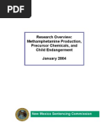 Research Overview: Methamphetamine Production, Precursor Chemicals, and Child Endangerment January 2004