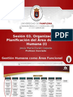 Sesión 03. Organización y Planificación Del Área de Gestión Humana (I)