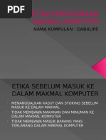 Etika Penggunaan Makmal Komputer