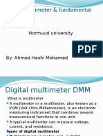 Digital Multimeter and Fundamental Units
