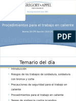 Procedimientos para El Trabajo en Caliente: Norma 29 CFR Sección 1910.252