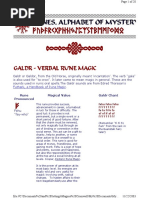 Galdr - Verbal Rune Magic | PDF | Runes | Magic (Paranormal)