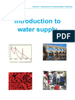 Introduction To Water Supply PDF